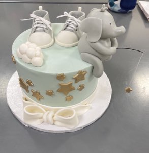 Baby & Gender Reveal custom cake