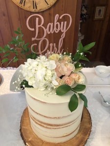 Baby & Gender Reveal custom cake