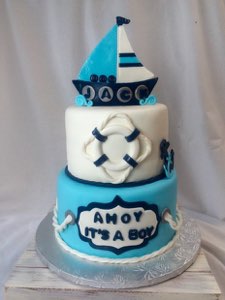 Baby & Gender Reveal custom cake