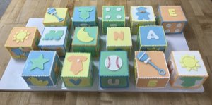 Baby & Gender Reveal custom cake