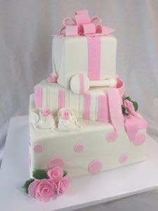 Baby & Gender Reveal custom cake