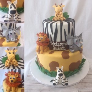 Baby & Gender Reveal custom cake