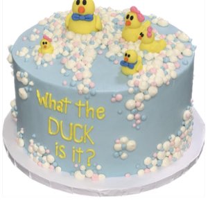 Baby & Gender Reveal custom cake