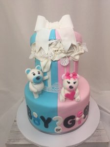Baby & Gender Reveal custom cake