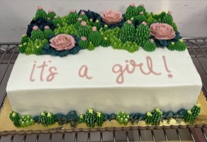 Baby & Gender Reveal custom cake