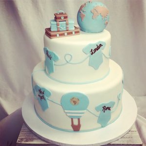Baby & Gender Reveal custom cake