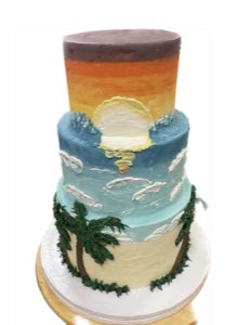 Adult Birthdays custom cake