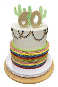 Adult Birthdays custom cake