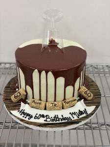 Adult Birthdays custom cake