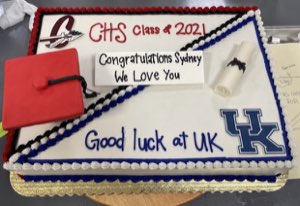Graduation custom cake