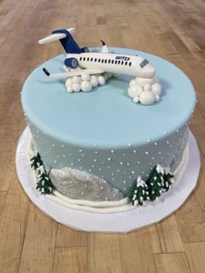 Holiday custom cake