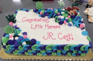 Holiday custom cake