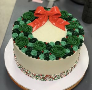 Holiday custom cake