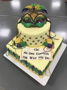 Holiday custom cake