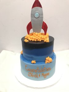 Holiday custom cake