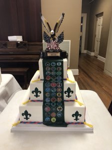 Holiday custom cake
