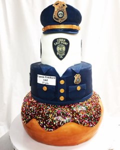 Holiday custom cake