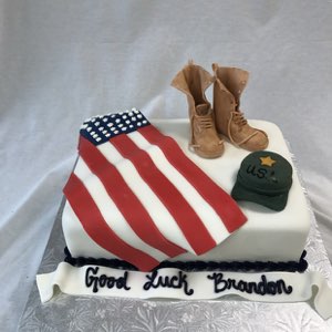 Holiday custom cake