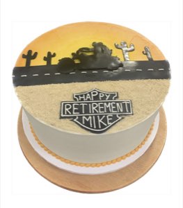Holiday custom cake