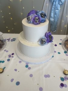 Holiday custom cake