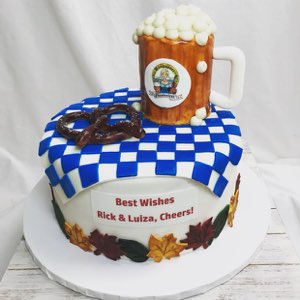 Holiday custom cake