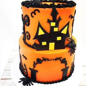 Holiday custom cake