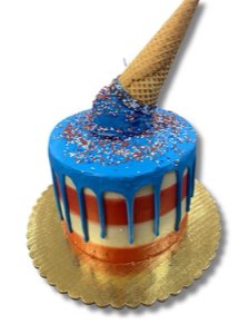 Holiday custom cake
